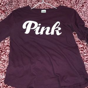 pink vs maroon long sleeve